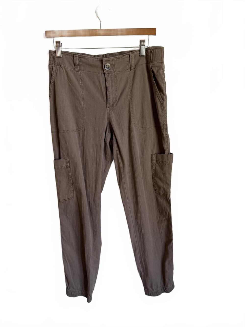 Sonoma Brown Cargo Jogger Pants Size 6 Stretch Cotton Everyday Utility Casual